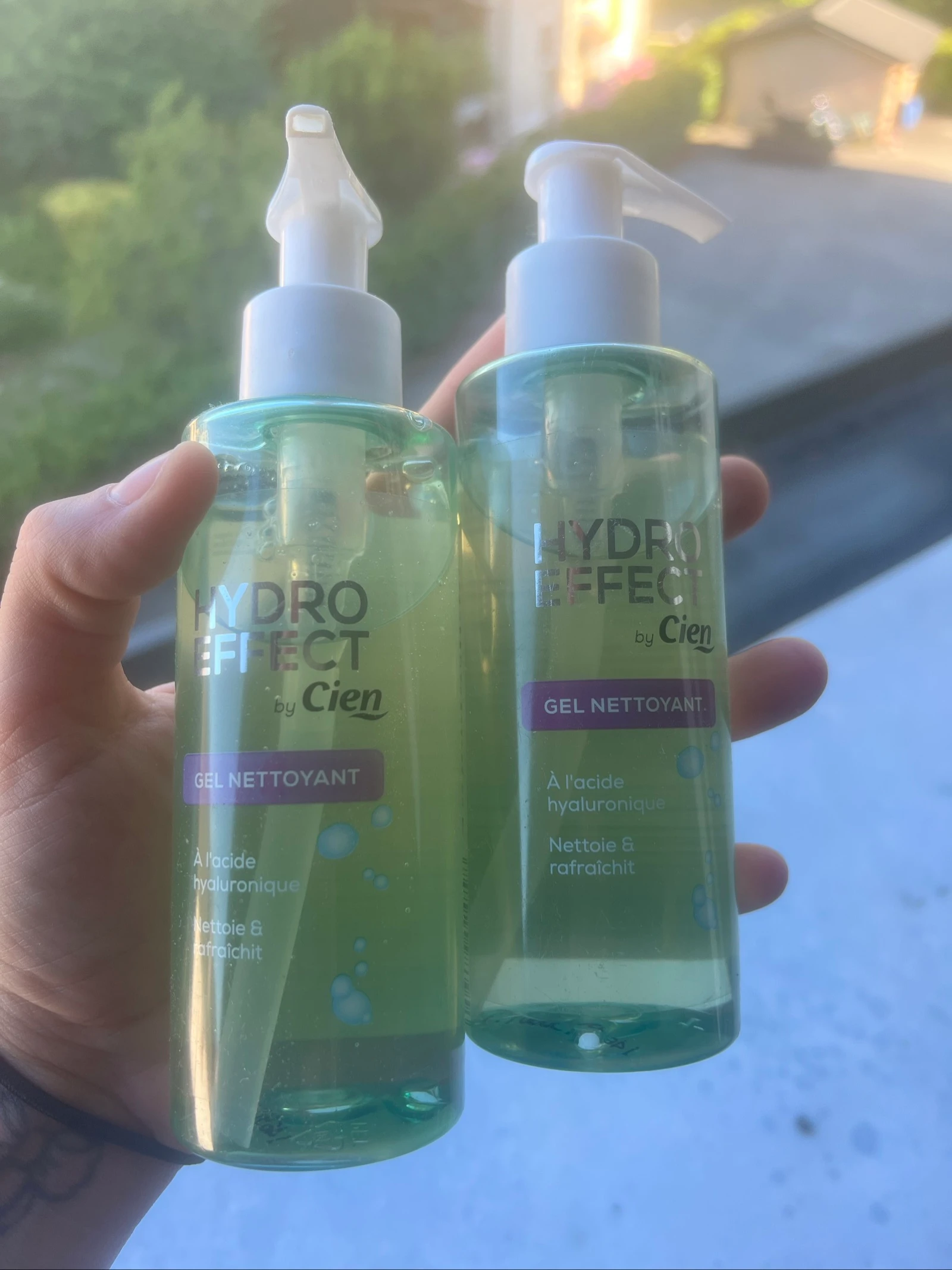 Lote de 2 geles limpiadores facial Cien Hydro Effect con ácido hialurónico – photo 2